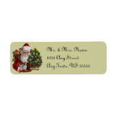 Vintage Christmas Address Labels (Vorne)