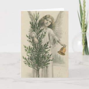 Vintage Christmas Angel Feiertagskarte