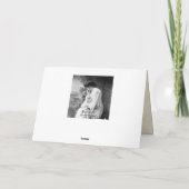 Vintage Christmas Angel Feiertagskarte (Rückseite)