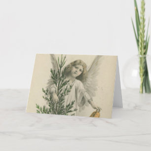 Vintage Christmas Angel Feiertagskarte