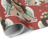 Vintage Christmas Angel Geschenkpapier (Rolleneckpunkt)