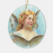 Vintage Christmas Angel Keramik Ornament (Links)