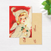 Vintage Christmas Angel Name Tags (Schreibtisch)