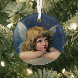 Vintage Christmas Angel Ornament Aus Glas