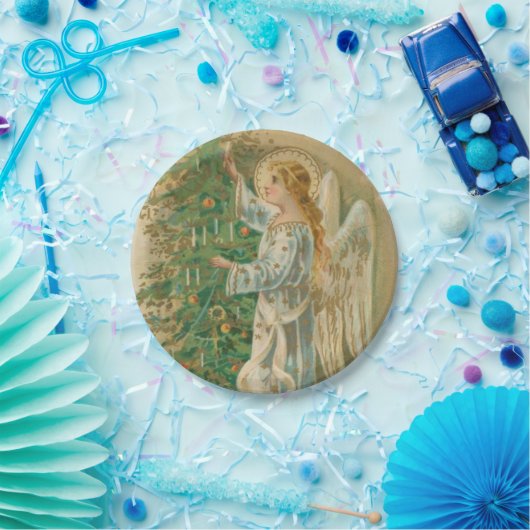Vintage Christmas Angel Pappteller (Party)