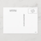 Vintage Christmas Angel Postcard Feiertagspostkarte (Rückseite)