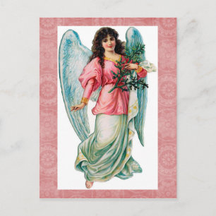 Vintage Christmas Angel Postcard Feiertagspostkarte