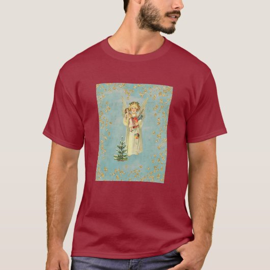 Vintage Christmas Angel T-Shirt (Vorderseite)