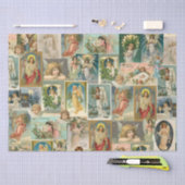Vintage Christmas Angel Tissue Wrap Seidenpapier (Handwerk)