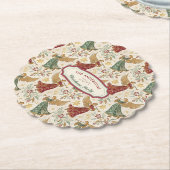 Vintage Christmas Angels Custom Disposable Untersetzer (angewinkelt)