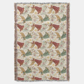 Vintage Christmas Angels Decke (Vorderseite Vertikal)