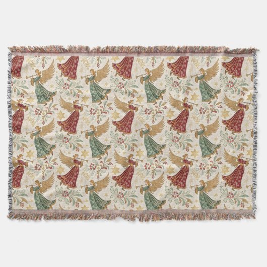 Vintage Christmas Angels Decke (Vorderseite)