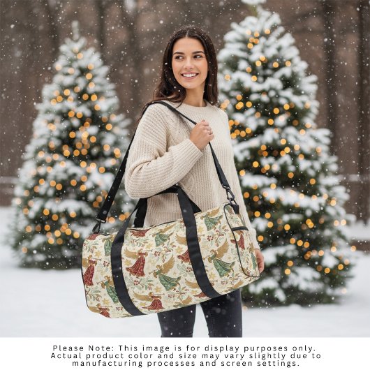 Vintage Christmas Angels Duffle Bag