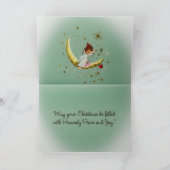 Vintage Christmas Angels   Feiertagskarte (Innenseite)