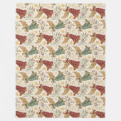 Vintage Christmas Angels Fleecedecke (Vorderseite)