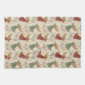 Vintage Christmas Angels Geschirrtuch (Horizontal)