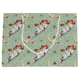 Vintage Christmas Angels Große Geschenktüte
