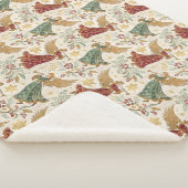 Vintage Christmas Angels Sherpadecke (3/4)