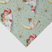 Vintage Christmas Angels Tissue Paper Seidenpapier (Detail)