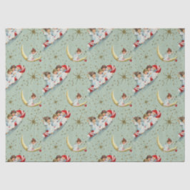Vintage Christmas Angels Tissue Paper Seidenpapier
