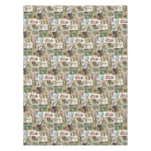 Vintage Christmas Antique Collage Weihnachtsfest P Tischdecke (Vorderseite)