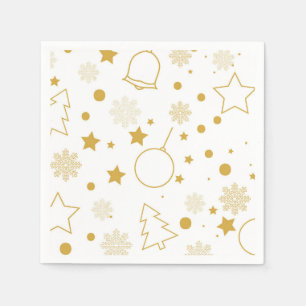 Vintage Christmas Art Pflanze Art One Little Chris Serviette