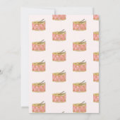 Vintage Christmas Baby Dusche Einladung (Rückseite)