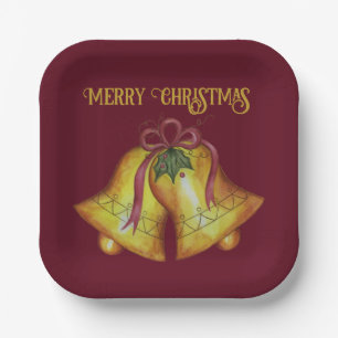 Vintage Christmas Bells Dinner Paper Teller