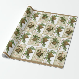 Vintage Christmas Bells Geschenkpapier