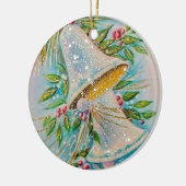 Vintage Christmas Bells Keramik Ornament (Links)
