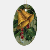 Vintage Christmas Bells Keramikornament (Rechts)