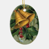Vintage Christmas Bells Keramikornament (Hinten)
