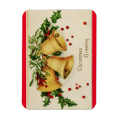 Vintage Christmas Bells Magnet (Vertikal)