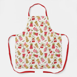 Vintage Christmas Bells Schürze