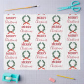 Vintage Christmas Berry Wreath Holiday Seidenpapier (Basteln)