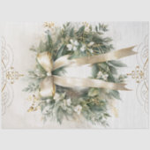 Vintage Christmas Blumenstrauß Ephemere Decoupage Seidenpapier (Vorderseite)