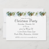 Vintage Christmas Bunnies Einladung (Rückseite)