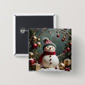 Vintage Christmas - Button (Vorne & Hinten)