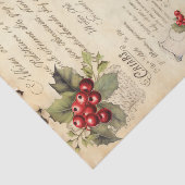 Vintage Christmas Cake Recipe Card Decoupage Seidenpapier (Ausschnitt)