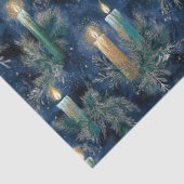 Vintage Christmas Candlelight Glow Seidenpapier (Detail)