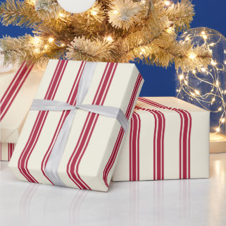 Vintage Christmas Candy Cane Wrapping Paper Geschenkpapier