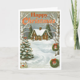 Vintage christmas card karte