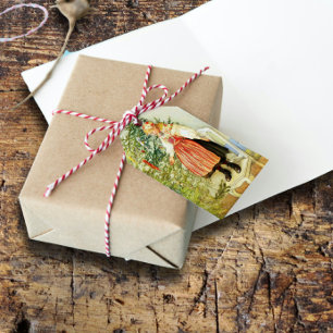 Vintage Christmas Carl Larsson Schwedisch Geschenkanhänger