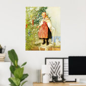 Vintage Christmas Carl Larsson Schwedisch Poster (Heimbüro)