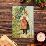 Vintage Christmas Carl Larsson Schwedisch Puzzle<br><div class="desc">Eine Weihnachtszene des schwedischen Künstlers Carl Larsson (1853 - 1919). Illustration eines Mädchens in einem traditionellen schwedischen Volkskraut,  das einen Weihnachtsbaum schmückt.</div>