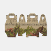 Vintage Christmas Carol Music Sheet Geschenkschachtel (Ungefaltet)