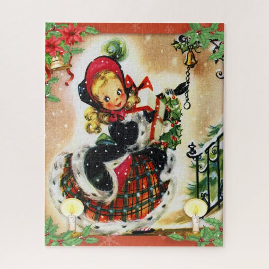 Vintage Christmas Caroler Puzzle (Vertikal)