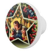 Vintage Christmas Carolers Keramik Knob Keramikknauf (Rechts)