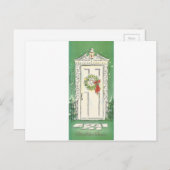 Vintage Christmas Cheer Feiertagspostkarte (Vorne/Hinten)