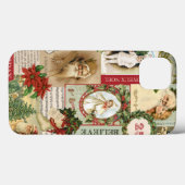 VINTAGE CHRISTMAS COLLAGE Case-Mate iPhone HÜLLE (Rückseite (Horizontal))